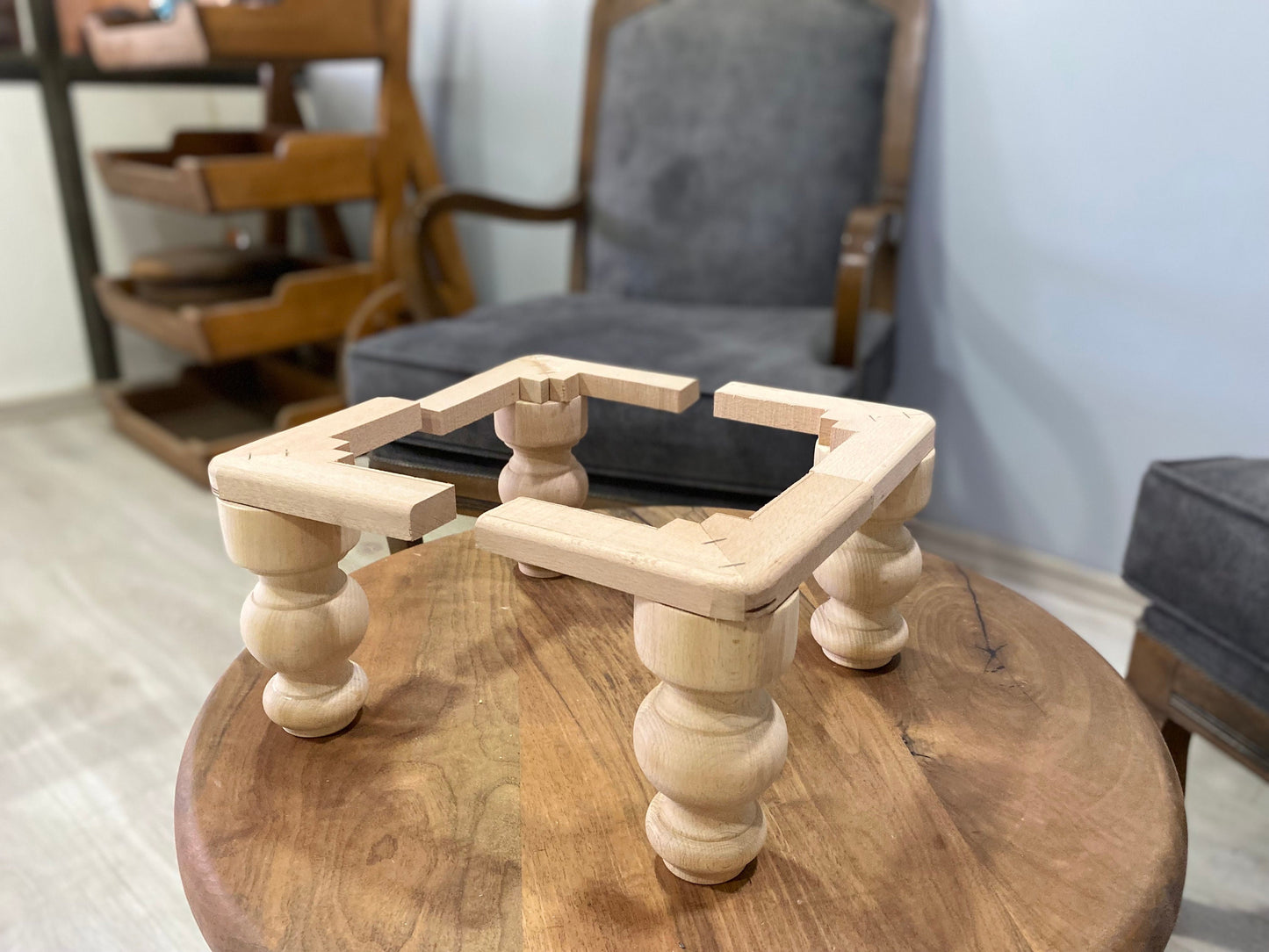 Beech Wood Sofa Legs – Solid Wood, Custom Sizes & Finishes Set of 4