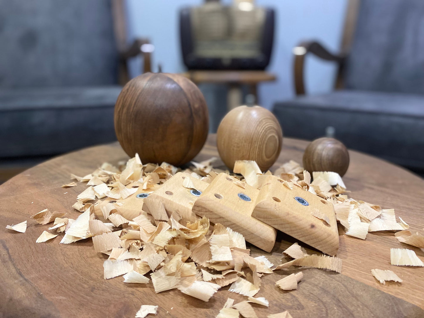 Versatile Solid Round Ball Legs with Mounting Plates Available in 2", 4", 6" Heights, Easy Installation for Sofas and Couches Wood Choices