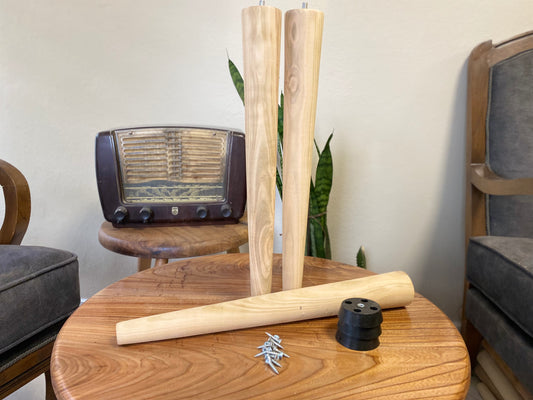 Coffee Table Legs Side Table Legs End Table Legs (Set of 3) Mounting Kit Included 2" Top - 1" Bottom