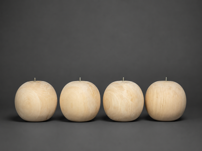Large 12 inch handmade basswood ball furniture leg with M10 hanger bolt for bed frames, sofas and custom furniture
