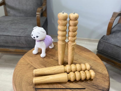 Handcrafted Premium Wood Furniture Legs – Solid Wood, Custom Sizes & Finishes Set of 4