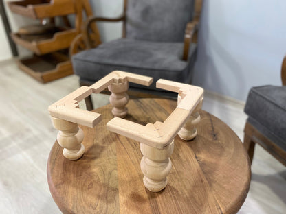 Beech Wood Sofa Legs – Solid Wood, Custom Sizes & Finishes Set of 4