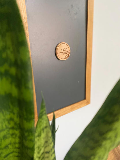 Rustic Midcentury Wedding Favors - Custom Walnut, Beech, Ash Wood Coasters & Magnets, 4" Solid Wood