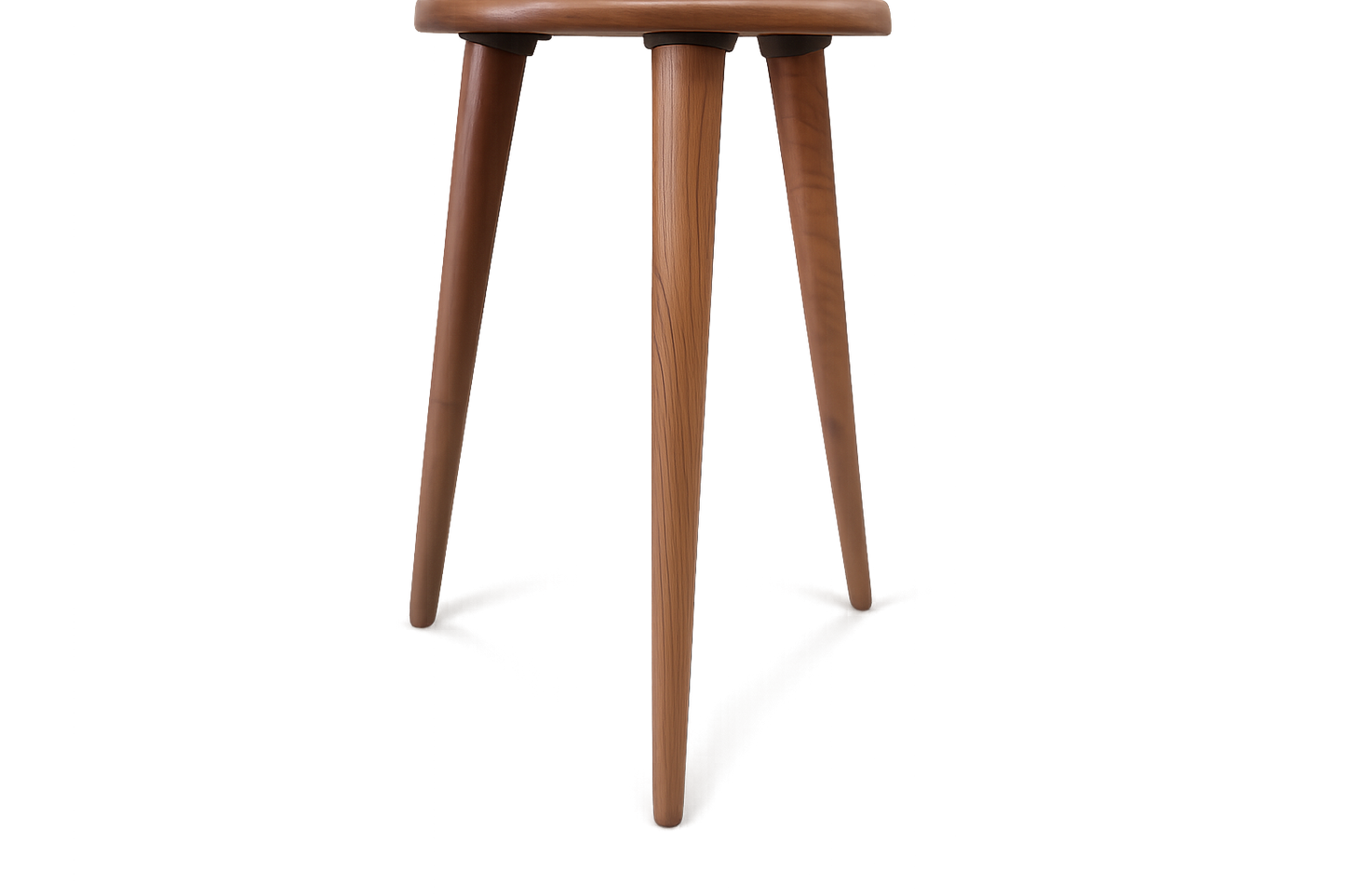 Handcrafted solid walnut tapered table legs with mounting hardware