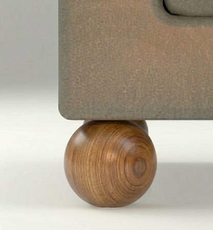 Solid Wood Sphere Legs - Round Ball Furniture Legs
