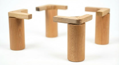 Cylinder Legs a Set of 4 for Dining Tables Heavy Tables Solid Wood Table Legs Wood Legs for Heavy DIY Custom Legs