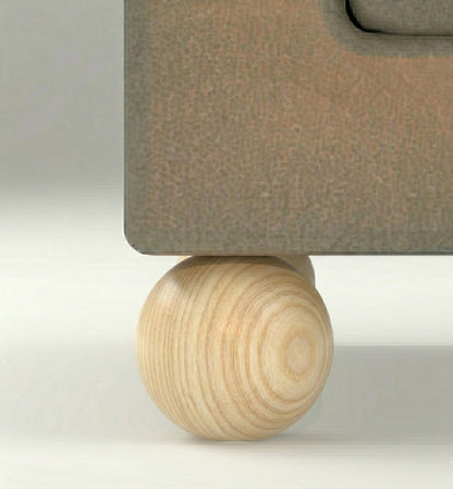 Solid Wood Sphere Legs - Round Ball Furniture Legs
