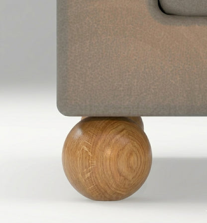 Solid Wood Sphere Legs - Round Ball Furniture Legs