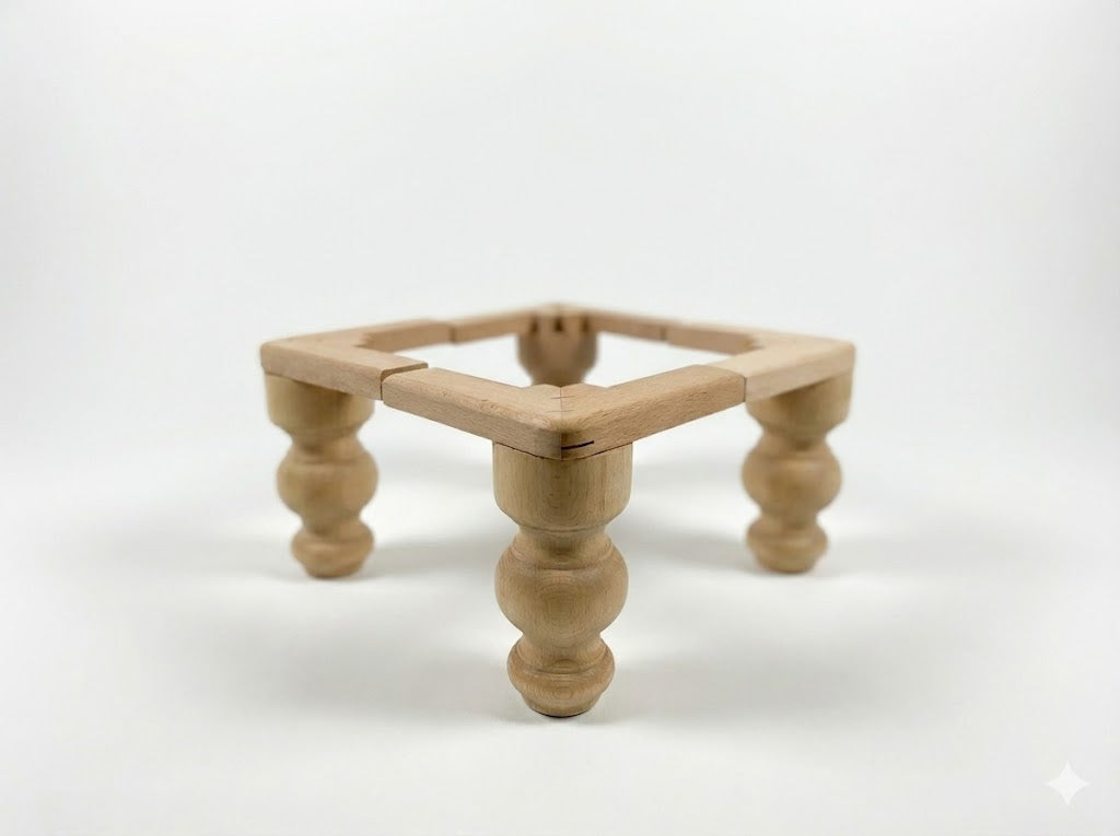 Beech Wood Sofa Legs – Solid Wood, Custom Sizes & Finishes Set of 4